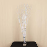 6 Pack Metallic Silver Extra Long Willow Tree Branches