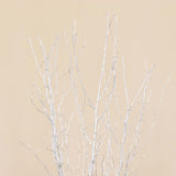 6 Pack Metallic Silver Extra Long Willow Tree Branches