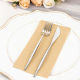 20 Pack | Natural Soft Linen-Feel Airlaid Paper Dinner Napkins