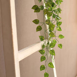 4 Pack Green Pothos Artificial Ivy Vine Hanging Plants, 3ft Fake Foliage Silk Leaves Garland