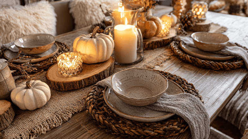 Natural Textures Table Settings