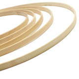 Set of 5 - Natural Wooden Rings for Crafts, Floral Hoop Wreath Wall Hanging Decor