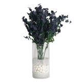 12 Stems | Navy Blue Artificial Silk Babys Breath Flower Bushes Spray