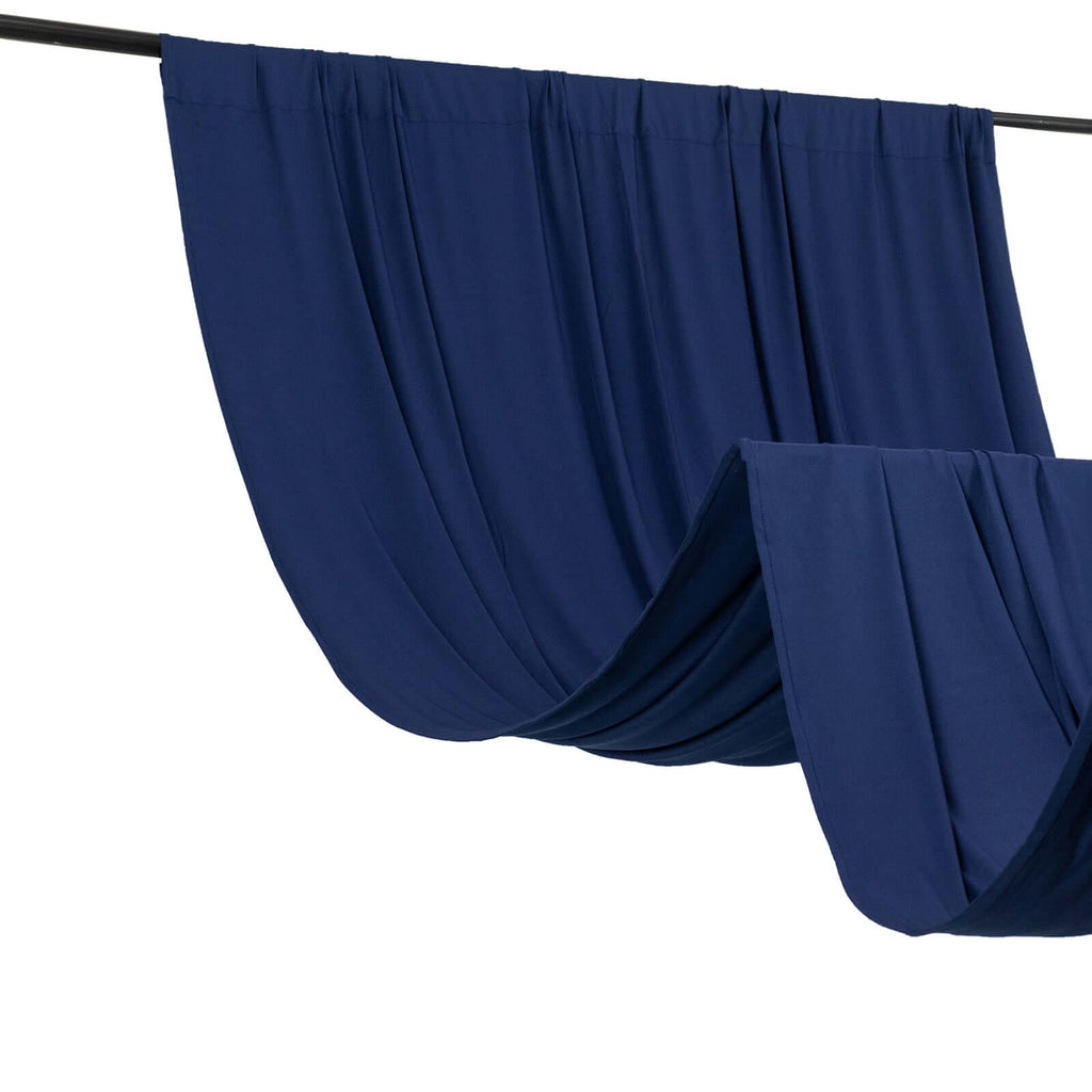 Polyester Backdrop Drape Curtain Panel - (Navy Blue main image 1