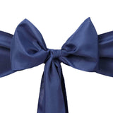 5 PCS | 6x108inch Navy Blue Polyester Chair Sash