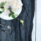 10ft Navy Blue Gauze Cheesecloth Boho Table Runner