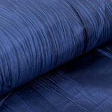 54inch x 10 Yards Navy Blue Accordion Crinkle Taffeta Fabric Bolt