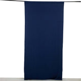 Navy Blue 4-Way Stretch Spandex Photography Backdrop Curtain with Rod Pockets