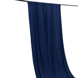 Navy Blue 4-Way Stretch Spandex Photography Backdrop Curtain with Rod Pockets