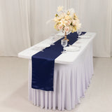 12x108inch Navy Blue Lamour Satin Table Runner