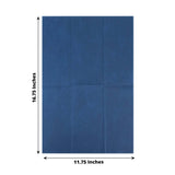 20 Pack | Navy Blue Soft Linen-Feel Airlaid Paper Dinner Napkins