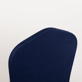 Premium Spandex Chair Cover with Foot Pockets for Banquet Chairs Navy Blue