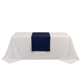 Wide Polyester 24x72inch Table Runner Navy Blue