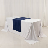 Wide Polyester 24x72inch Table Runner Navy Blue