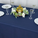 90" Navy Blue Polyester Round Tablecloth