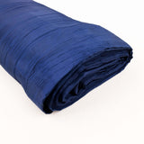 54inch x 10 Yards Navy Blue Accordion Crinkle Taffeta Fabric Bolt