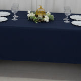 60"x126" Fire Retardant Navy Blue Tablecloth Premium Polyester Rectangular Table Cover