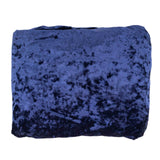 65"x5 Yards Navy Blue Crushed Velvet Fabric Bolt