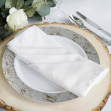 5 Pack | White Commercial Grade 100% Cotton Cloth Dinner Napkins | 20x20Inch