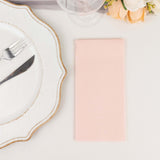 20 Pack | Blush Rose Gold Soft Linen-Feel Airlaid Paper Dinner Napkins