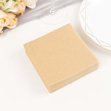 20 Pack | Natural Soft Linen-Feel Airlaid Paper Cocktail Napkins, Highly Absorbent Disposable