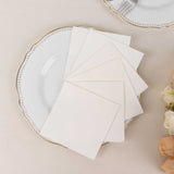 20 Pack White Soft Linen-Feel Airlaid Paper Cocktail Napkins, Highly Absorbent Disposable Beverage N