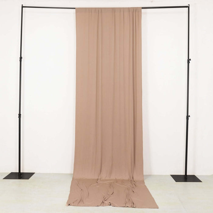 Nude 4-Way Stretch Spandex Backdrop Curtain with Rod Pockets