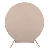 7.5ft Nude Round Spandex Fit Wedding Backdrop Stand Cover