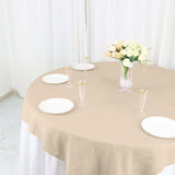 54"x54" Nude Polyester Square Table Overlay