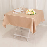 Nude Seamless Lamour Satin Square Table Overlay- 54inch