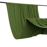 Olive Green 4-Way Stretch Spandex Photography Backdrop Curtain with Rod Pockets