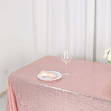 60"x126" Rose Gold Premium Sequin Rectangle Tablecloth