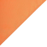 90"x90" Orange Square Polyester Table Overlay