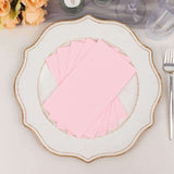 50 Pack 2 Ply Soft Pink Wedding Reception Dinner Paper Napkins, Cocktail Beverage