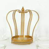 12inch Gold Metal Crown Wedding Cake Stand, Princess Tiara Cupcake Dessert Display Stand