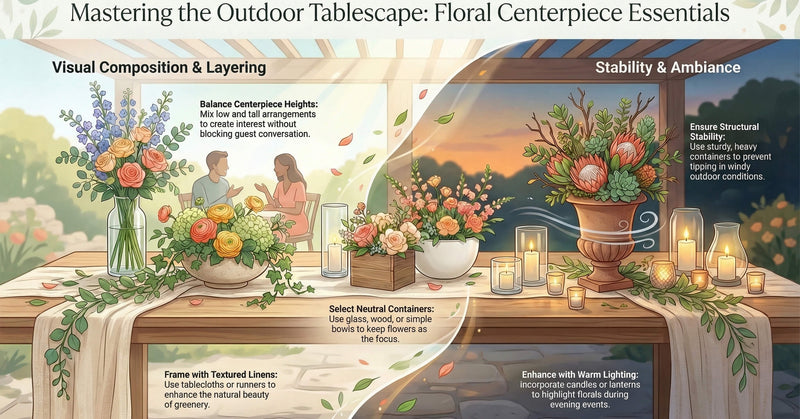 Outdoor Floral Centerpiece Essentials