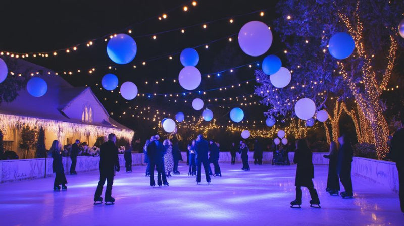 outdoor winter party- birthday ice skating