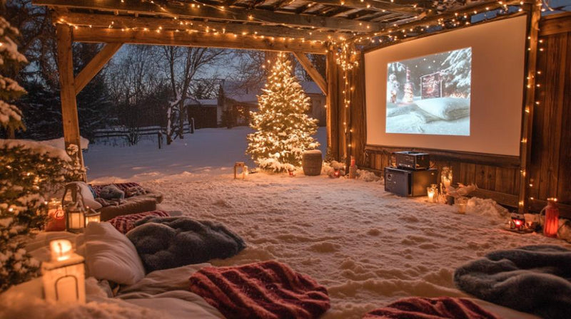outdoor winter party- cinema