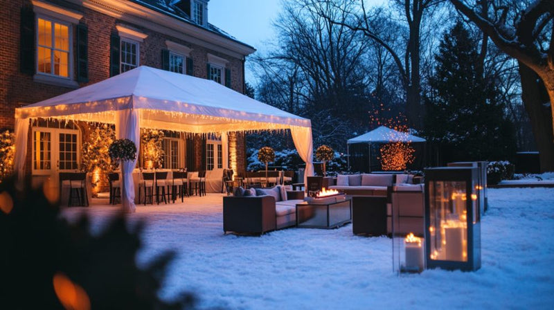 outdoor winter party- gazebo