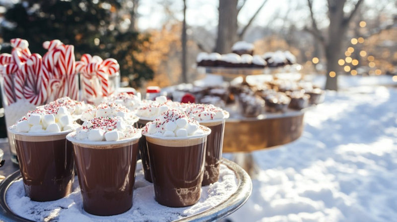 outdoor winter party- hot chocolate bar