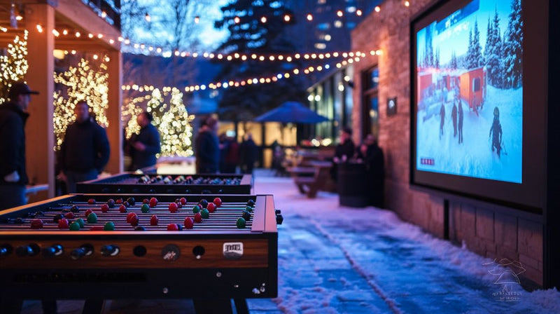 outdoor winter party decor- activities