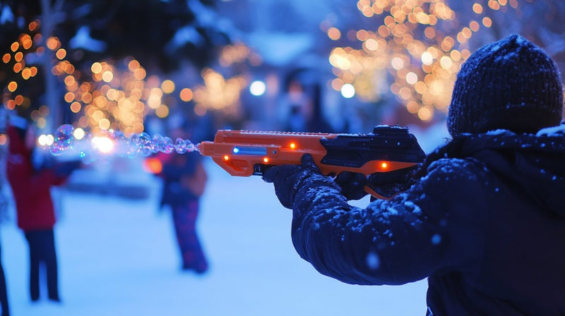 outdoor winter party decor- games