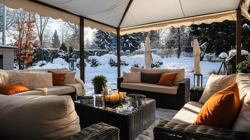 outdoor winter party decor- comfort