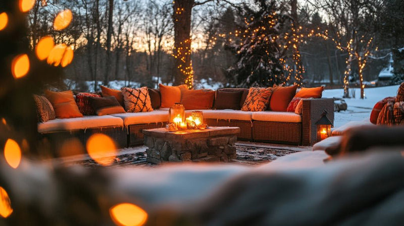 outdoor winter party decor- theme forest