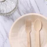 25 Pack | 9inches Eco Friendly Natural Birchwood Wooden Round Dinner Plates