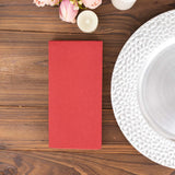 20 Pack | Burgundy Soft Linen-Feel Airlaid Paper Dinner Napkins