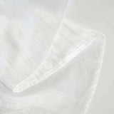 120inch White Accordion Crinkle Taffeta Round Tablecloth