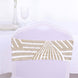 5 Pack Gold Diamond Glitz Sequin White Spandex Chair Sash Bands, Sparkly Geometric Stretchable Chair