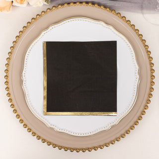 Black Soft 2 Ply Disposable Cocktail Napkins: Your Event's Perfect Companion