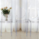 4 Pack | Clear Acrylic Oval Back Banquet Ghost Chairs Fully Assembled, Stackable Transparent Armless